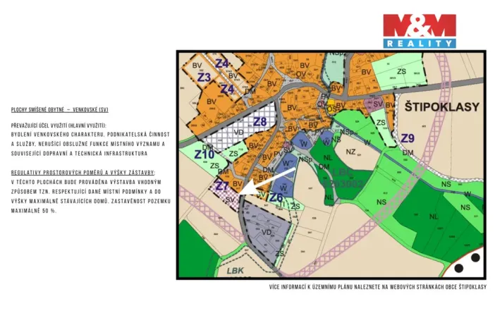 Prodej pozemku pro bydlení, Štipoklasy, 1170 m2