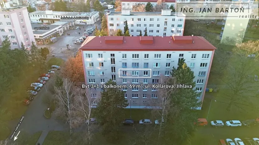 Prodej bytu 3+1, Jihlava, Kollárova, 69 m2