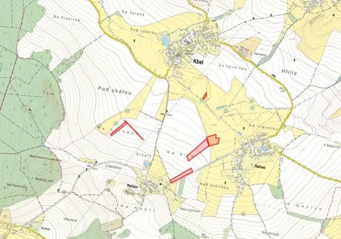 Prodej pole, Kbel, 28767 m2