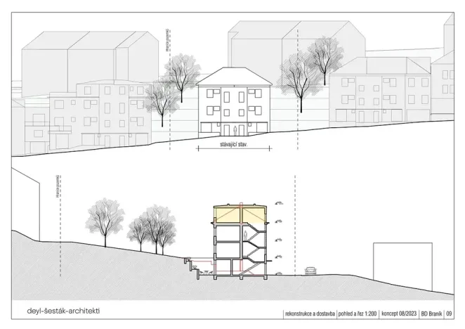 Prodej činžovního domu, Praha - Braník, U družstva Práce, 230 m2