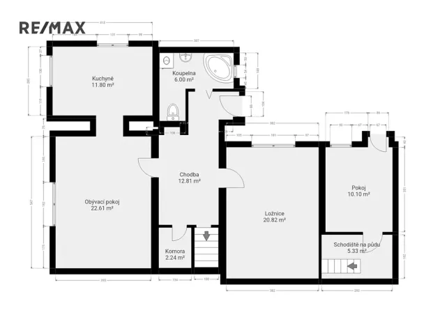 Prodej rodinného domu, Sazená, 93 m2