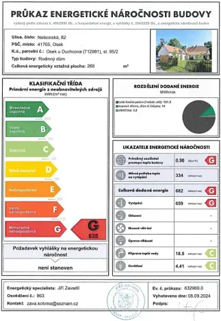Prodej rodinného domu, Osek, Nelsonská, 268 m2