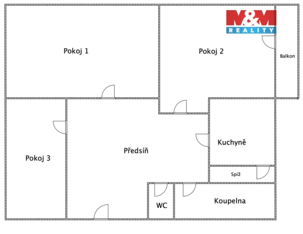 Prodej bytu 3+1, Ostrovačice, Žebětínská, 73 m2
