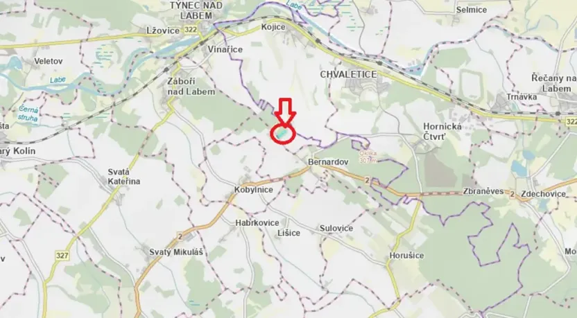 Prodej lesa, Týnec nad Labem, 7079 m2