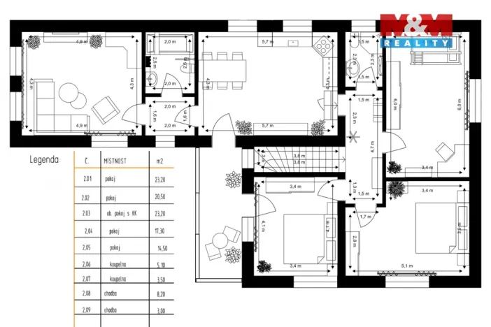 Prodej rodinného domu, Žehušice, V Chaloupkách, 257 m2