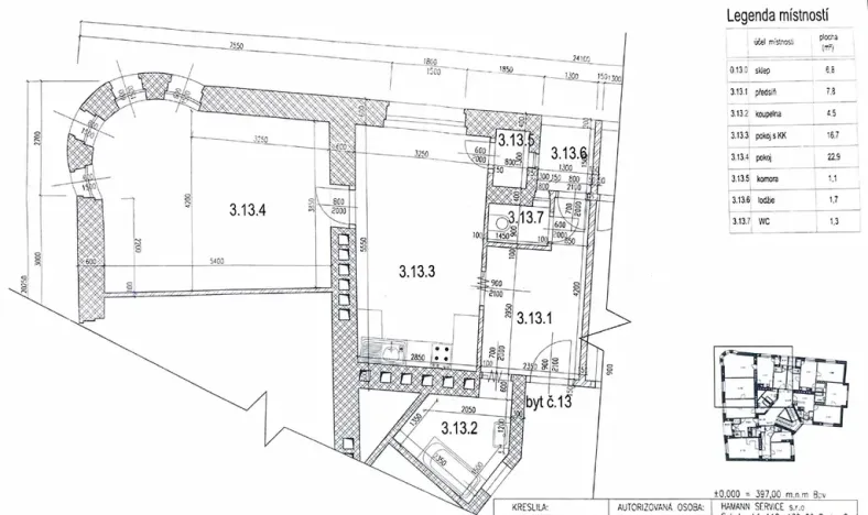 Prodej bytu 2+kk, Praha - Libeň, Bednářská, 56 m2