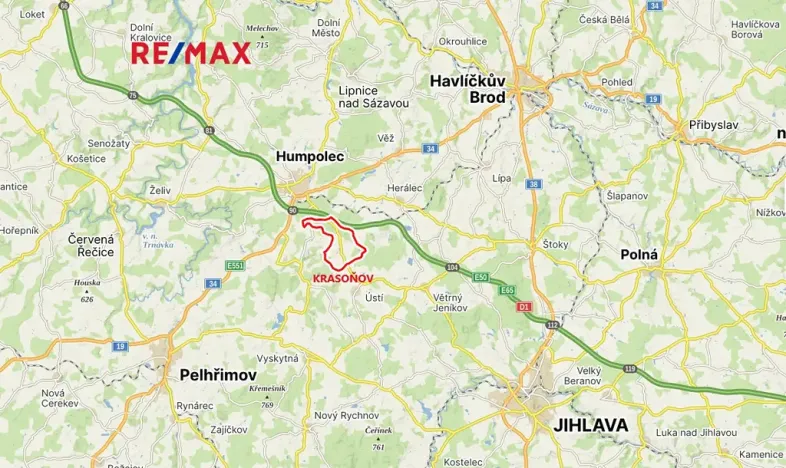 Prodej komerčního pozemku, Humpolec, 7831 m2