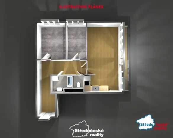 Pronájem bytu 3+kk, Dobříš, Fričova, 65 m2