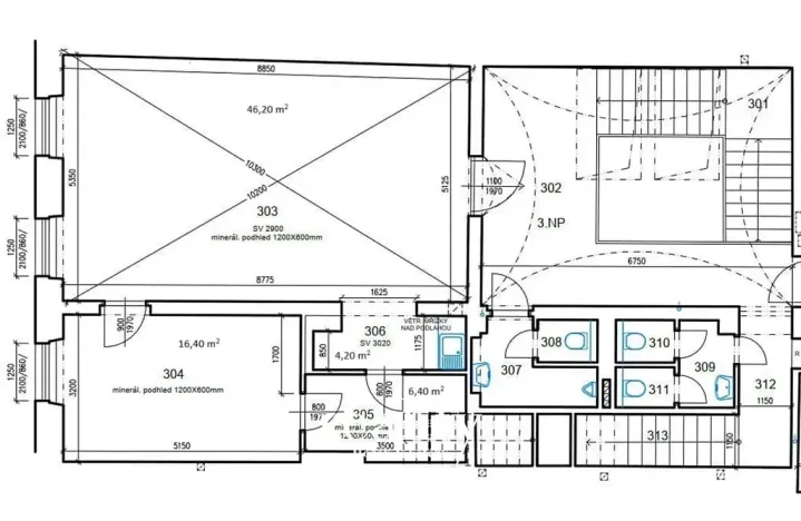 Pronájem kanceláře, Jihlava, Masarykovo náměstí, 73 m2
