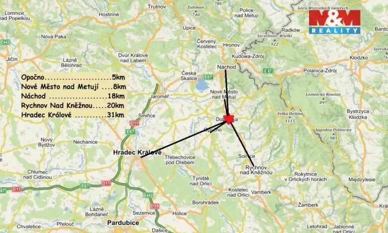 Pronájem bytu 2+kk, Dobruška, 1. máje, 25 m2