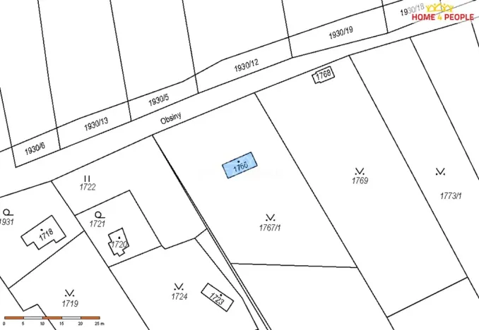 Prodej podílu pozemku, Praha - Lipence, 32 m2