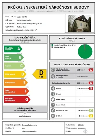 Prodej rodinného domu, Dlouhá Loučka, Valšův Důl, 195 m2