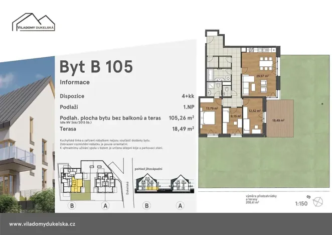 Prodej bytu 4+kk, Liberec, Dukelská, 124 m2