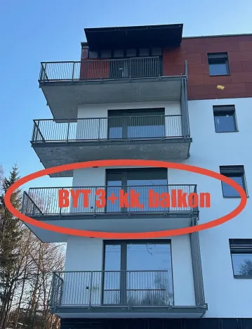 Pronájem bytu 3+kk, Jablonec nad Nisou, Jezdecká, 79 m2