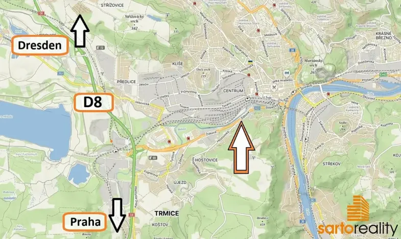 Pronájem obchodního prostoru, Ústí nad Labem, Žižkova, 240 m2