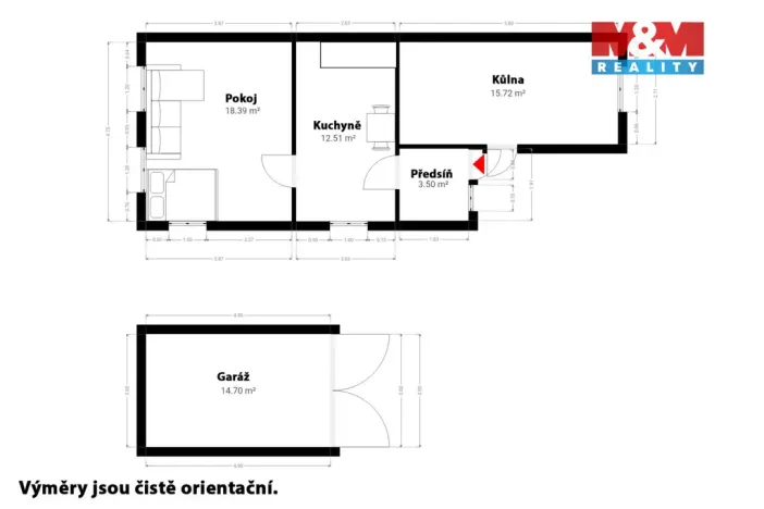 Prodej chalupy, Věšín, 34 m2