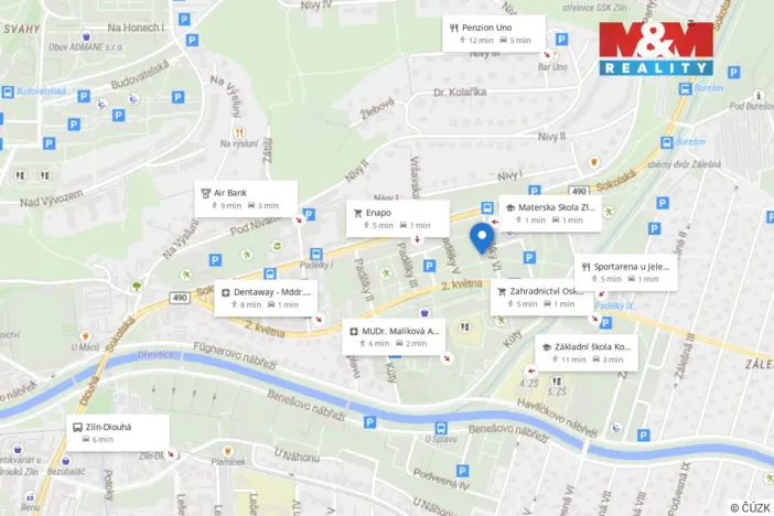 Prodej bytu 3+1, Zlín, Padělky VI, 76 m2