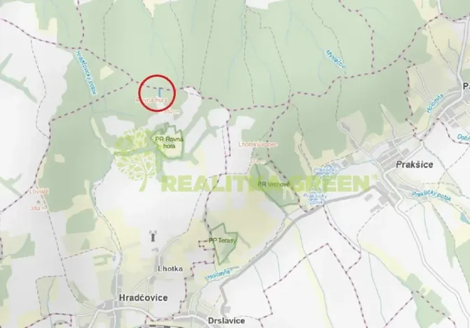 Prodej lesa, Hradčovice, 1887 m2