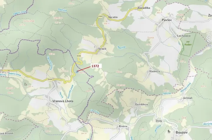 Dražba lesa, Vranová Lhota, 5978 m2