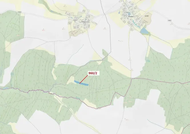 Dražba lesa, Psárov, 7607 m2