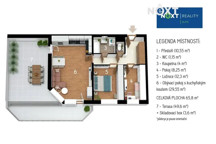 Prodej bytu 3+kk, Brno, Bělohorská, 119 m2