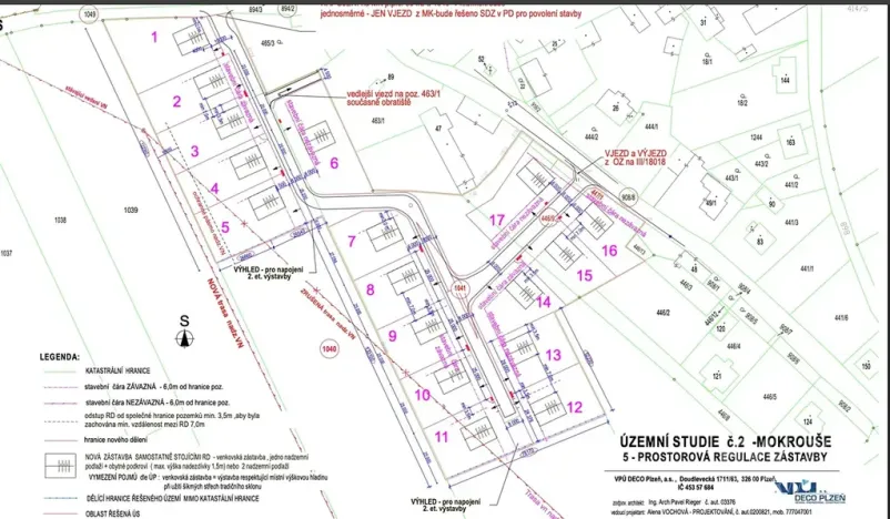 Prodej pozemku pro bydlení, Mokrouše, 875 m2