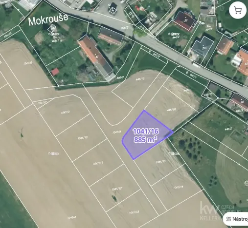 Prodej pozemku pro bydlení, Mokrouše, 885 m2