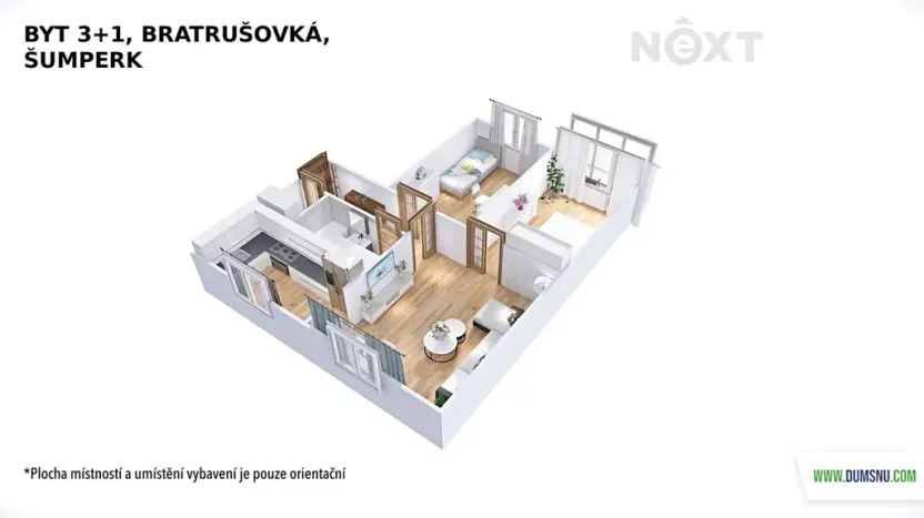 Prodej bytu 3+1, Šumperk, Bratrušovská, 68 m2