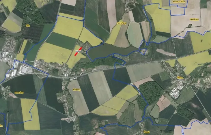 Prodej zahrady, Jičín, 2437 m2