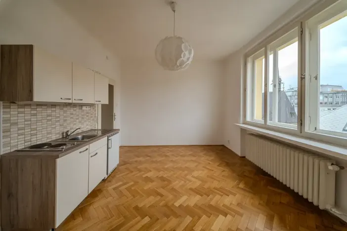Pronájem bytu 1+kk, Praha - Nové Město, Biskupský dvůr, 25 m2