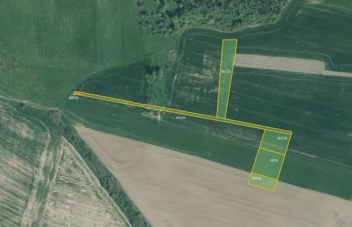 Prodej pole, Kbel, 41542 m2