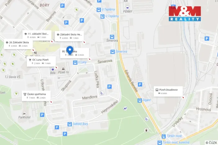 Prodej bytu 2+1, Plzeň - Jižní Předměstí, Skupova, 62 m2