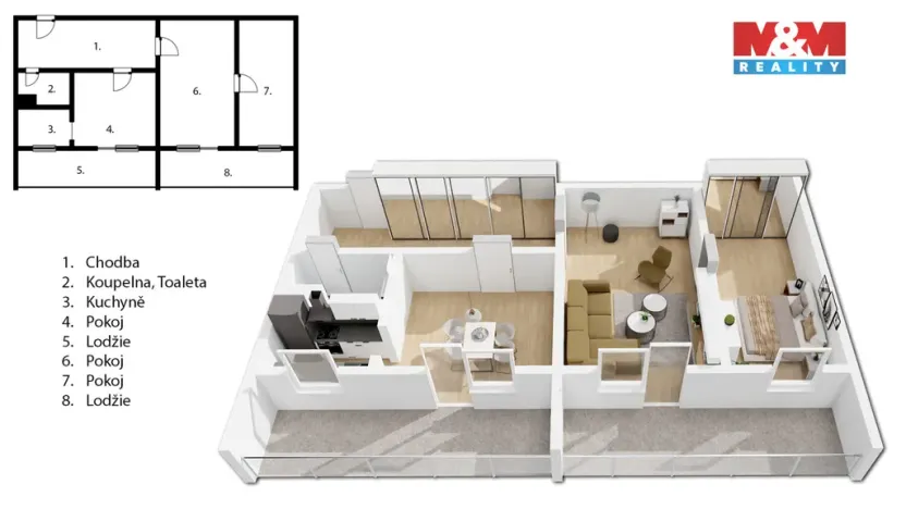 Prodej bytu 3+1, Broumov - Olivětín, Dukelská, 53 m2