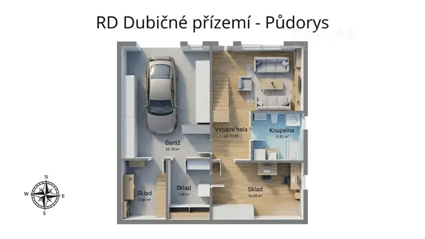 Prodej vícegeneračního domu, Dubičné, 275 m2
