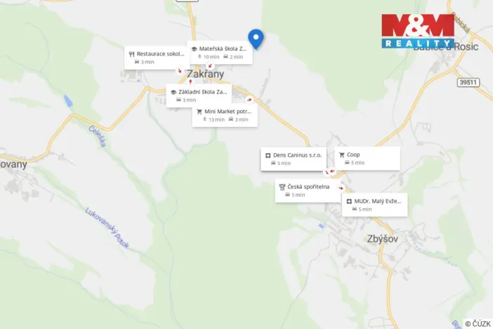 Prodej pozemku pro bydlení, Zakřany, 855 m2