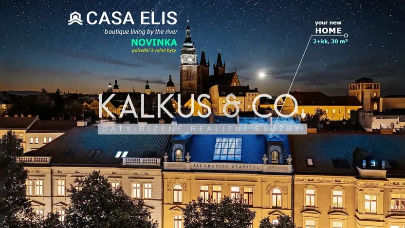 Pronájem bytu 2+kk, Hradec Králové, Eliščino nábřeží, 30 m2