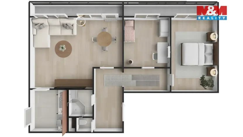 Prodej bytu 3+1, Kladno - Kročehlavy, Benešovská, 66 m2