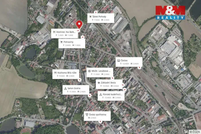 Pronájem bytu 1+kk, Čáslav - Čáslav-Nové Město, Pražská, 26 m2