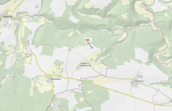 Dražba lesa, Manětín, 4801 m2