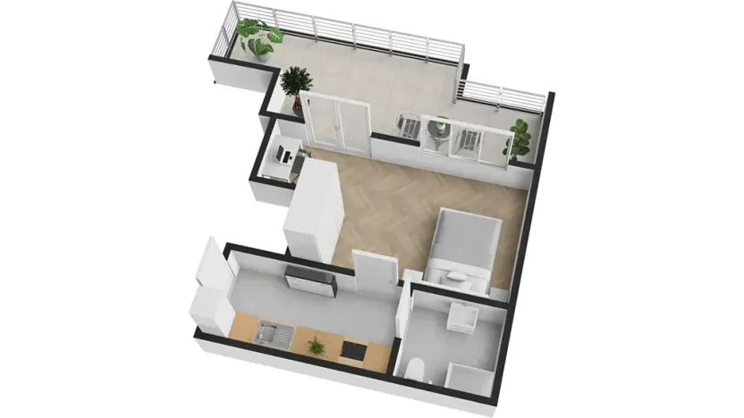 Pronájem bytu 1+kk, Praha - Vinohrady, Hradecká, 26 m2