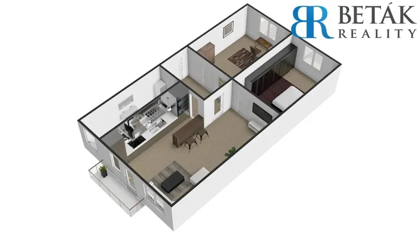 Prodej bytu 3+kk, Zlín, Obeciny X, 74 m2