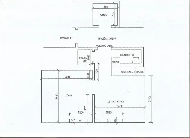 Pronájem bytu 1+1, Brno, Žitná, 34 m2
