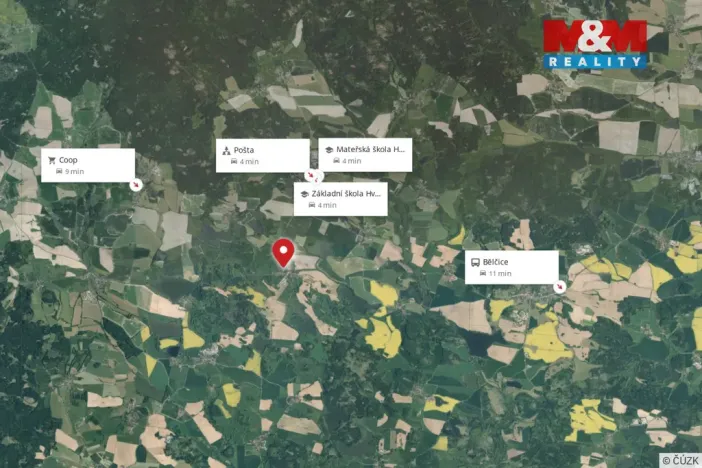 Prodej louky, Březí, 4441 m2