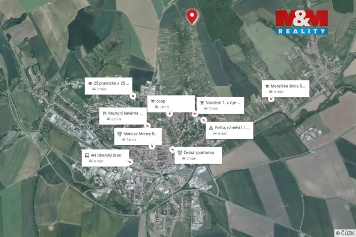 Prodej zahrady, Uherský Brod, 544 m2