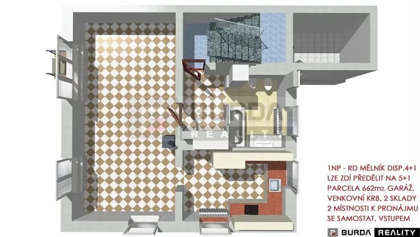 Prodej rodinného domu, Mělník, Komenského, 203 m2