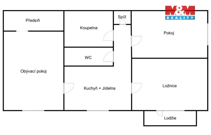 Prodej bytu 3+1, Třebíč - Nové Dvory, Novodvorská, 70 m2
