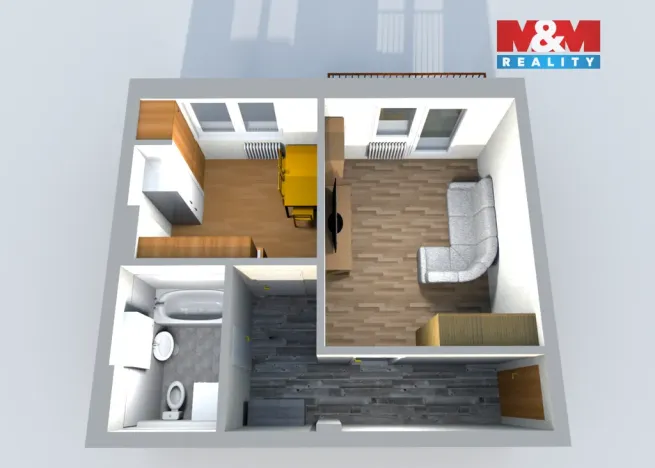 Prodej bytu 1+1, Ralsko - Kuřívody, 33 m2