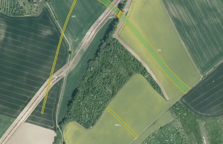 Prodej pole, Honětice, 76559 m2