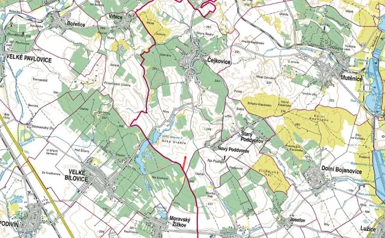 Prodej pole, Čejkovice, 3169 m2