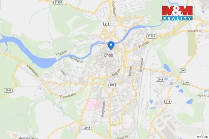 Pronájem bytu 2+1, Cheb, Kasární náměstí, 54 m2